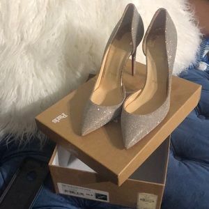 Christian Louboutin Glitter Sliver/Gold